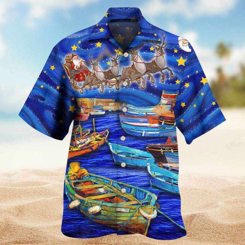 Christmas Santa Boat Style – Hawaiian Shirt