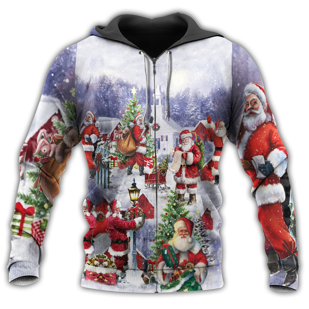 Christmas Santa Claus Is Coming - 3D Hoodie