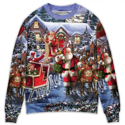 Christmas Santa Comes Tonight Style – Sweater - Ugly Christmas Sweater