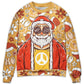 Christmas Santa Cutie Hippie Groovy Style – Sweater - Ugly Christmas Sweater