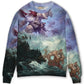 Christmas Santa Dark Fantasy Art – Sweater - Ugly Christmas Sweater