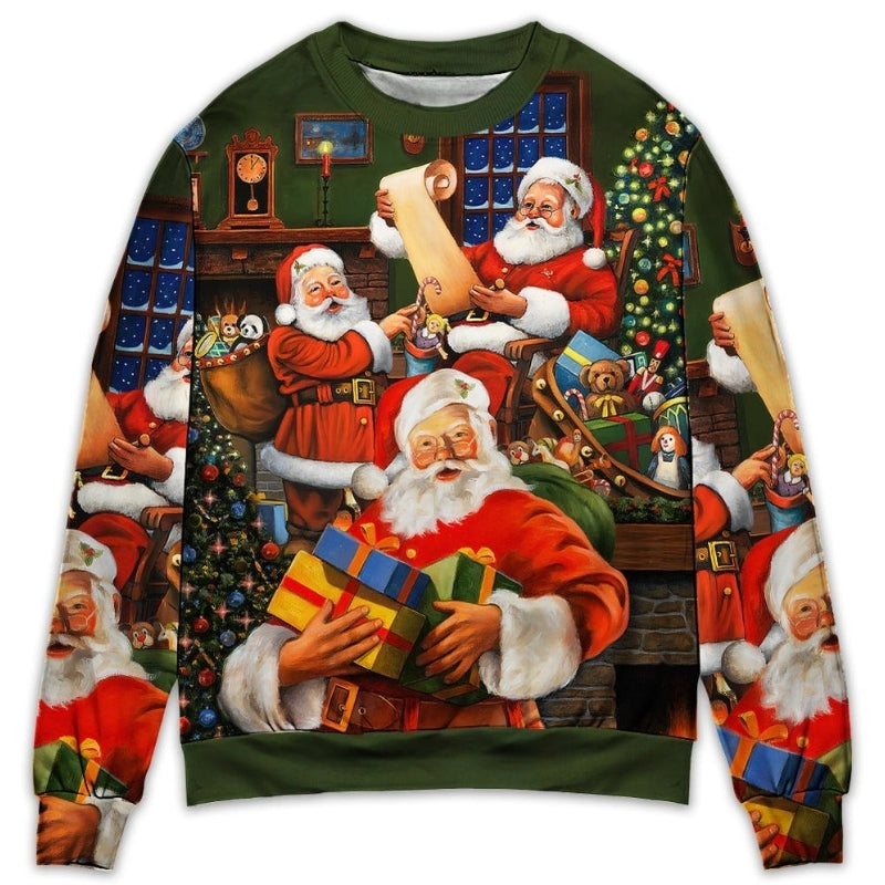 Christmas Santa Gift For Xmas Art – Sweater - Ugly Christmas Sweater