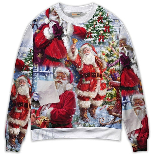 Christmas Santa Is Coming To Town – Sweater - Ugly Christmas Sweater
