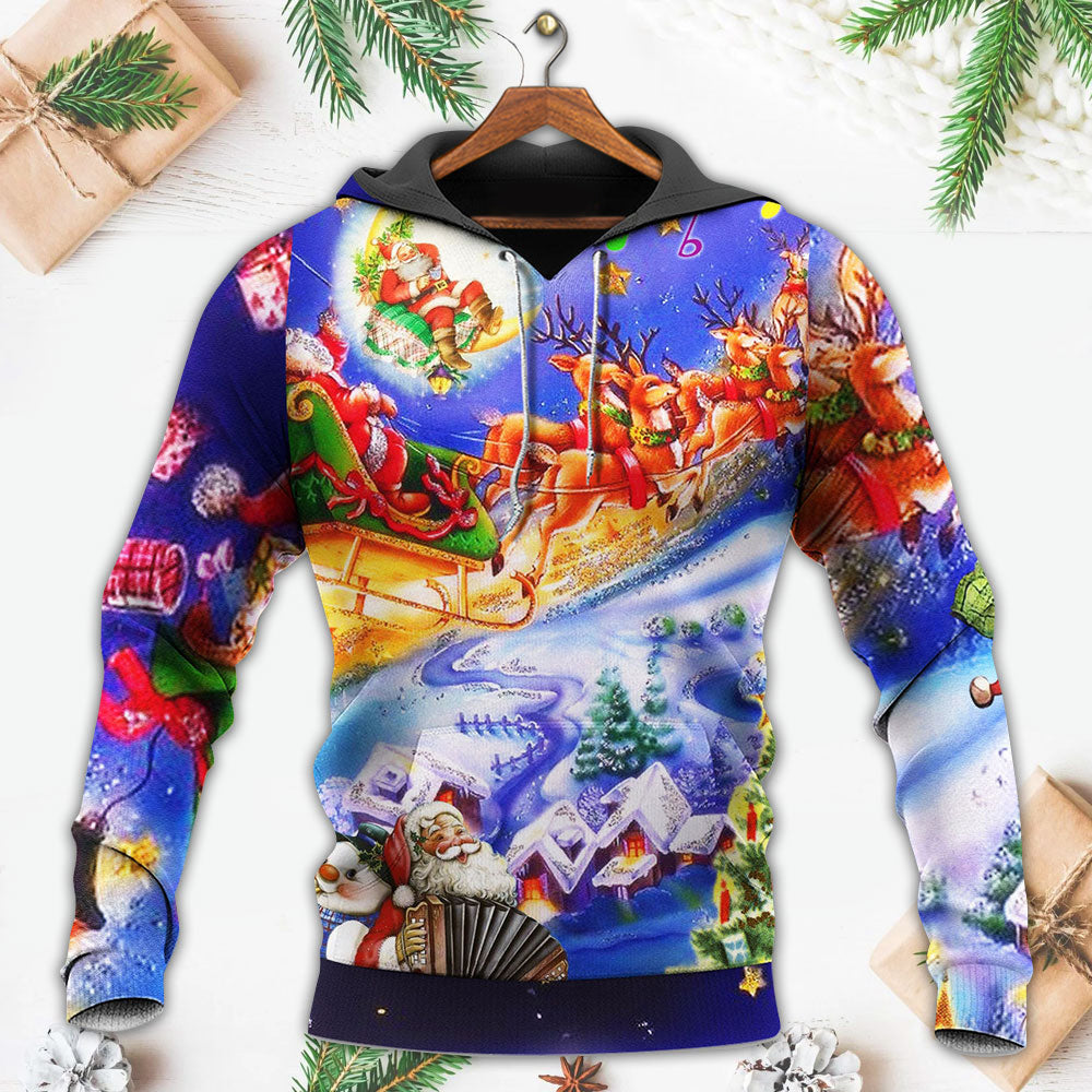 Christmas Santa Love Purple - 3D Hoodie4
