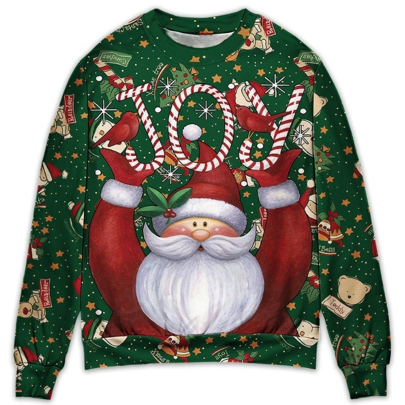 Christmas Santa Lover Joyful Style – Sweater - Ugly Christmas Sweater