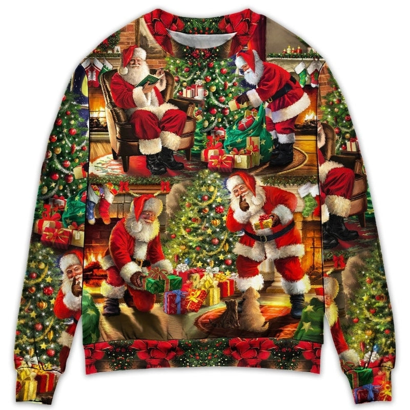 Christmas Santa Story Gift For Xmas Art – Sweater - Ugly Christmas Sweater