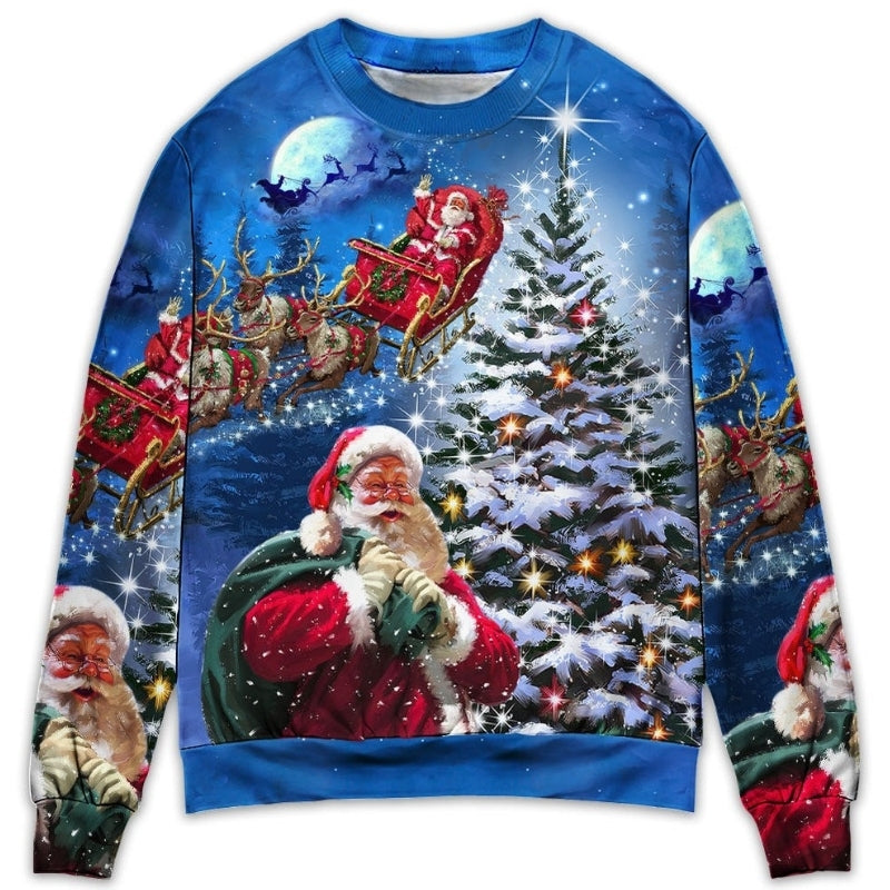 Christmas Santa Story Happy Xmas Is Coming – Sweater - Ugly Christmas Sweater