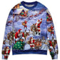Christmas Santa Story Night Gift Art – Sweater - Ugly Christmas Sweater