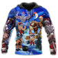 Christmas Santa Strong Style - 3D Hoodie
