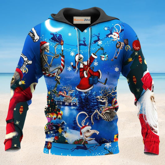 Christmas Skull Moon Star - 3D Hoodie