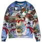 Christmas Snowman Lover Happy Couple – Sweater - Ugly Christmas Sweater