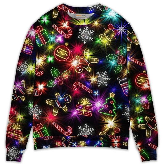 Christmas Tree Gifts Gingerbread Neon – Sweater - Ugly Christmas Sweater