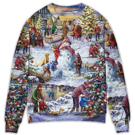 Christmas Winter Holiday Santa Style – Sweater - Ugly Christmas Sweater