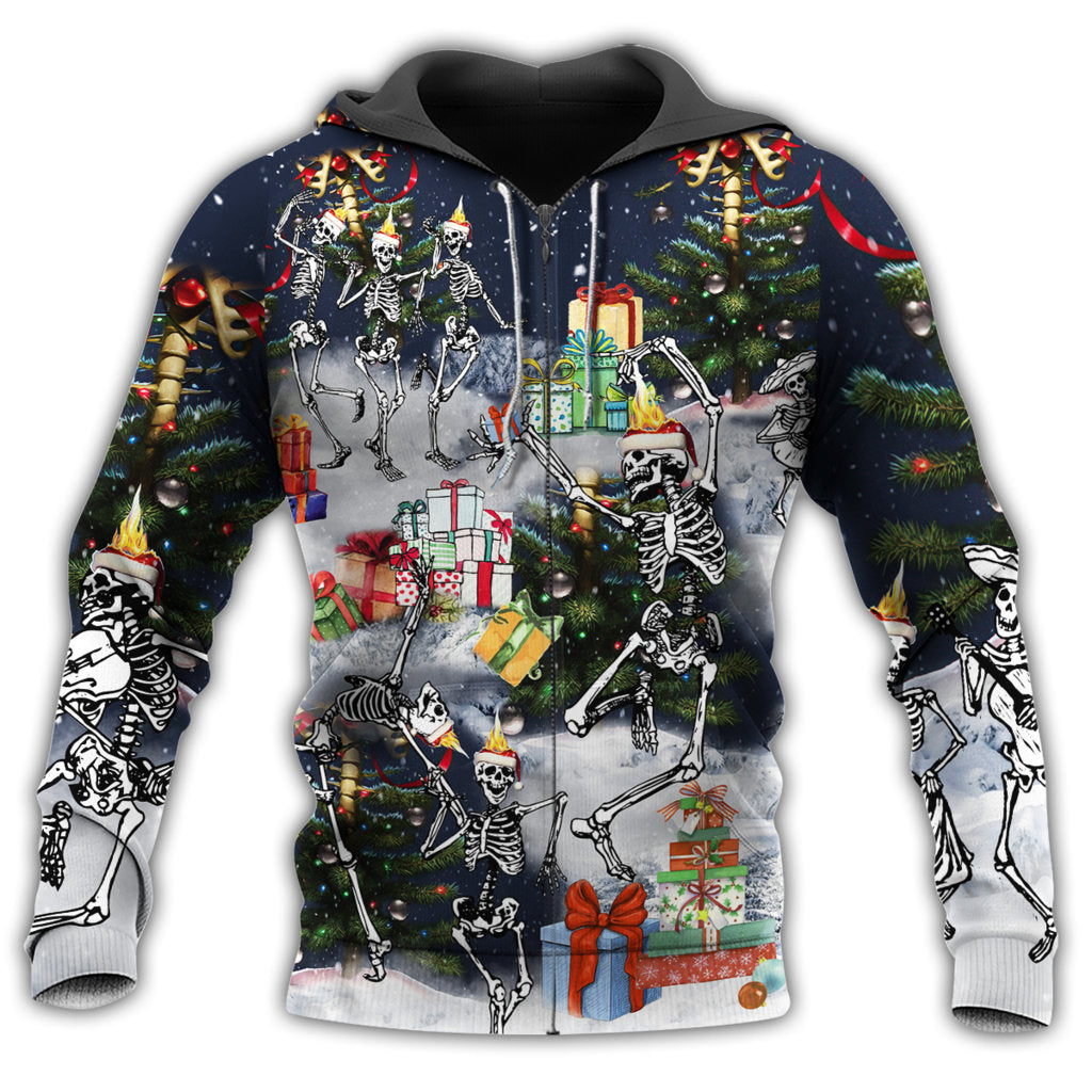 Christmas Skull Dance Night - 3D Hoodie