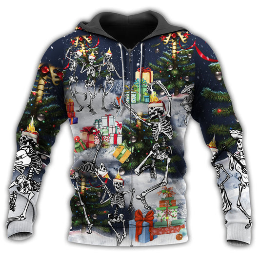 Christmas Skull Dance Night - 3D Hoodie