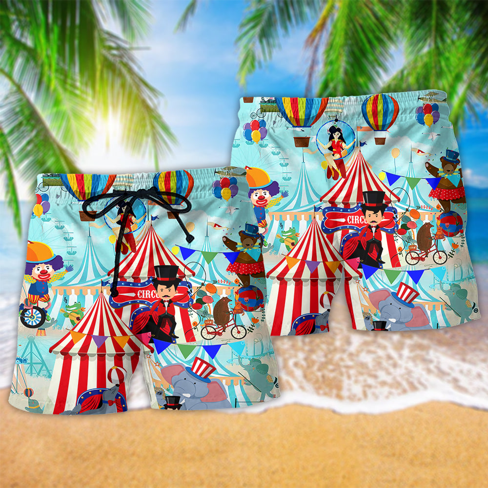 Circus Colorful Love Life – Beach Short