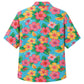 Classic Floral Hawaiian Shirt- Burgundy Hibiscus Deep Bloom Print