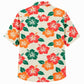 Classic Floral Hawaiian Shirt- Dark Teal Hibiscus Monstera Print