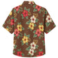 Classic Floral Hawaiian Shirt- Forest Hibiscus Deep Canopy Print