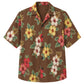 Classic Floral Hawaiian Shirt- Forest Hibiscus Deep Canopy Print
