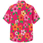 Classic Floral Hawaiian Shirt- Jade Hibiscus Stone Leaf Print