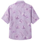 Classic Floral Hawaiian Shirt - Lavender Blossom Leaf Print for Summer