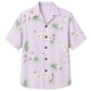 Classic Floral Hawaiian Shirt - Lavender Fern Bloom Design for Summer