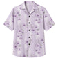 Classic Floral Hawaiian Shirt - Lavender Floral Cluster Print for Men