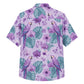 Classic Floral Hawaiian Shirt - Lavender Floral Vine Print for Summer