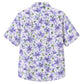 Classic Floral Hawaiian Shirt - Lavender Hibiscus Cluster Print Style