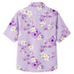 Classic Floral Hawaiian Shirt - Lavender Orchid Petal Print for Summer