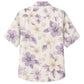 Classic Floral Hawaiian Shirt - Lavender Palm Frond Blossom Print Style
