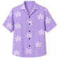 Classic Floral Hawaiian Shirt - Lavender Petal Bloom Print for Summer