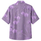 Classic Floral Hawaiian Shirt - Lavender Petal Garden Print for Summer