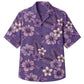Classic Floral Hawaiian Shirt - Lavender Tropical Garden Floral Print