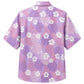 Classic Floral Hawaiian Shirt - Lavender Tropical Plumeria Fern Print