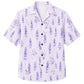 Classic Floral Hawaiian Shirt - Lavender Tropical Tropical Vine Print