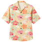 Classic Floral Hawaiian Shirt- Navy Hibiscus Tropical Bloom Print