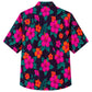 Classic Floral Hawaiian Shirt- Ocean Blue Hibiscus Surf Print