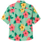 Classic Floral Hawaiian Shirt- Rose Hibiscus Soft Petal Print