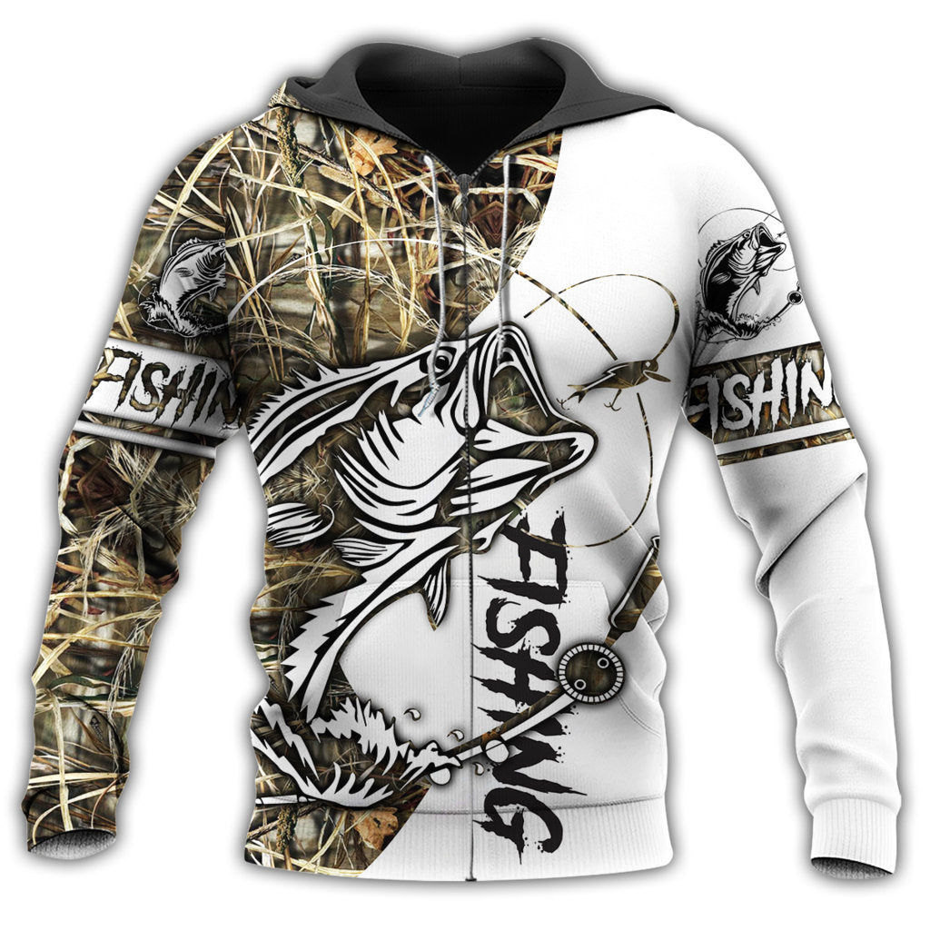 Zip Hoodie / S Fishing Classic Bass Fishing - Hoodie - Owls Matrix LTD