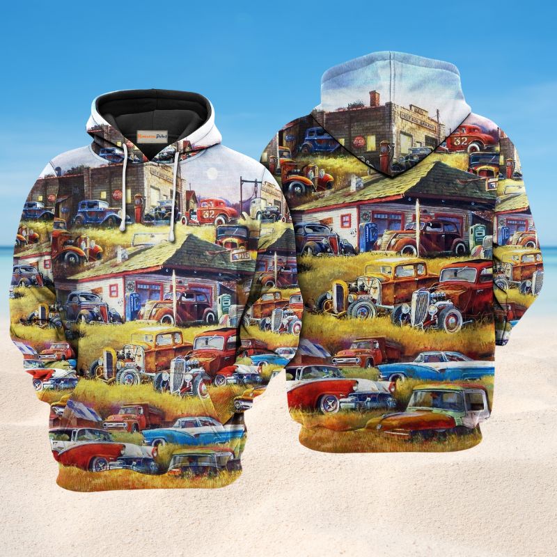 Classic Car Vintage Blessing - 3D Hoodie