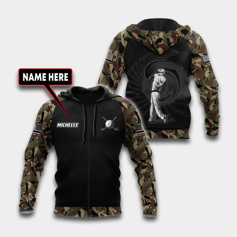 Classic Golf Custom Art – 3D Hoodie
