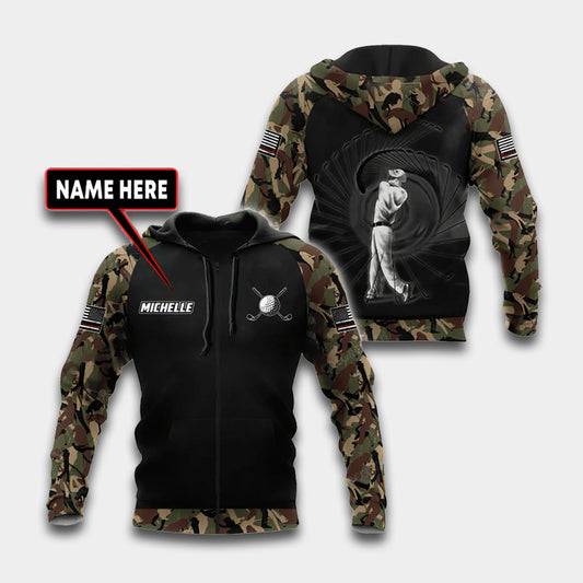 Classic Golf Custom Art – 3D Hoodie
