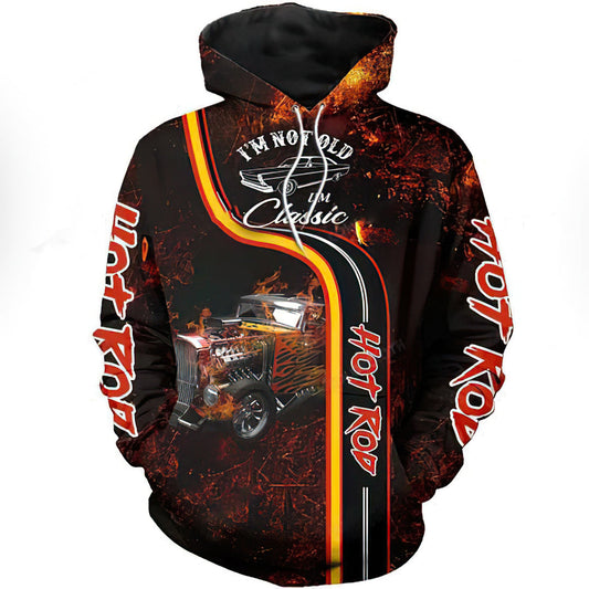 Classic Hot Rod Art – 3D Hoodie