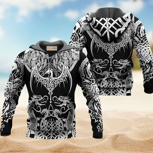 Classic Viking Warrior Art – 3D Hoodie