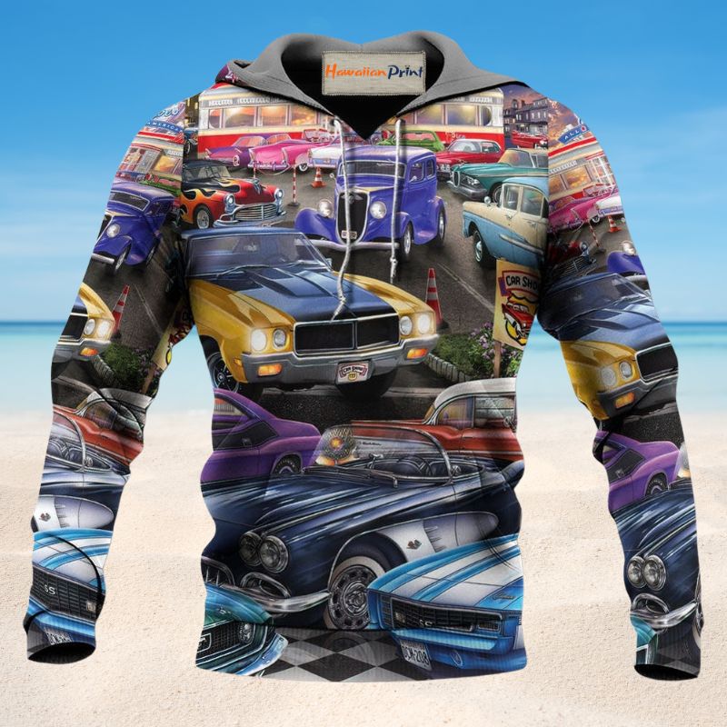 Classic Car Show Lifestyle - 3D Hoodie