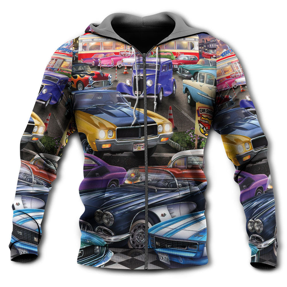 Classic Car Show Lifestyle - 3D Hoodie