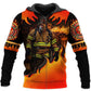 Classic Firefighter Art – 3D Hoodie