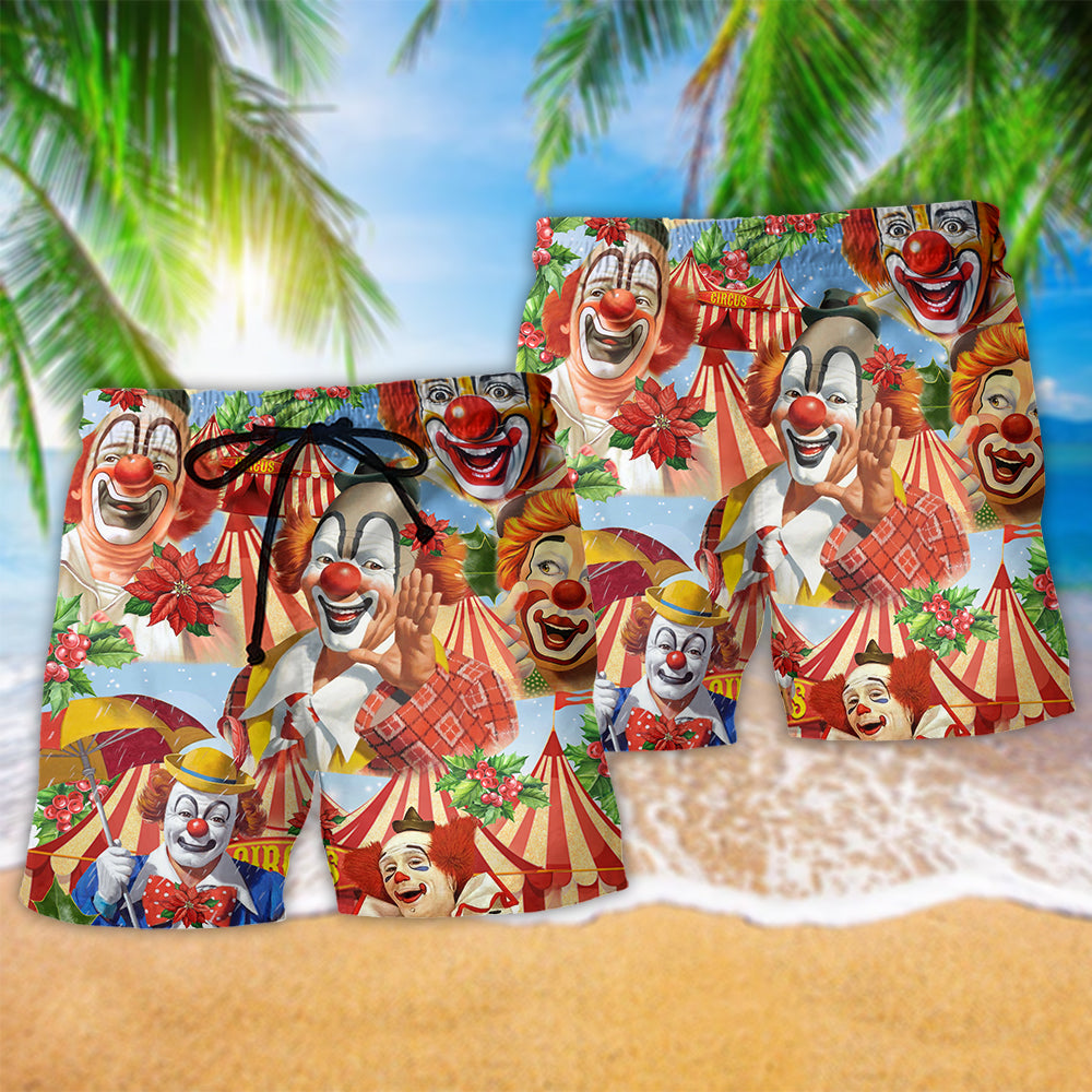Happy Christmas Clown – Beach Short